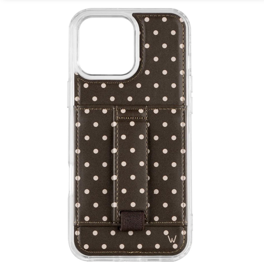 Walli Case iPhone 16 Pro – Cocoa Dot